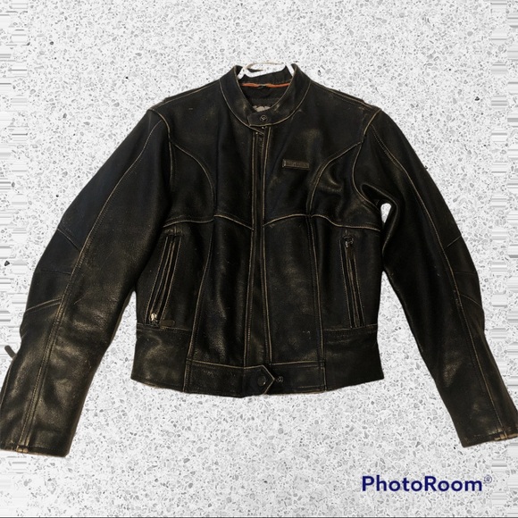 Womens Harley Davison leather jacket - Picture 2 of 8